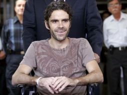 José Tomás mientras abandona el hospital Miguel Hidalgo de la ciudad de Aguascalientes, México. EFE  /