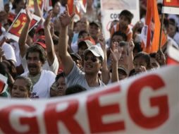 Simpatizantes de Gregorio Sánchez se encontraban en protesta por la sustitución del candidato a la gobernatura. ESPECIAL  /