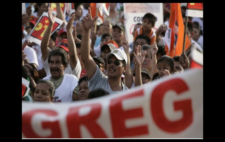 Simpatizantes de Gregorio Sánchez se encontraban en protesta por la sustitución del candidato a la gobernatura. ESPECIAL  /