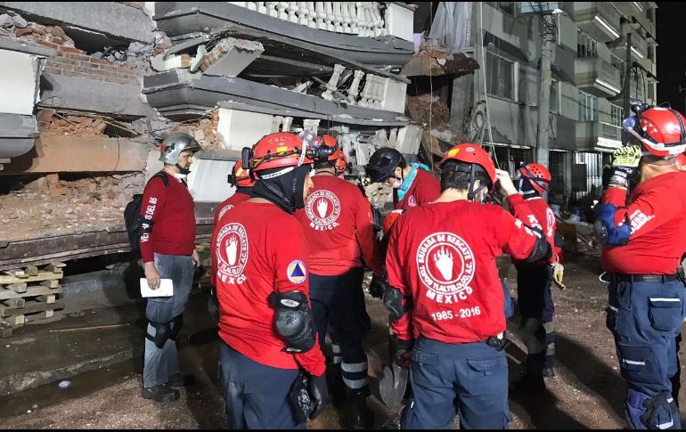 Los Topos de Tlatelolco trabajan en rescates de Ciudad de México y Morelos.