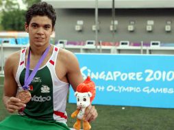 Abraham Camacho durante la olimpiada juvenil 2010 celebrada en Singapu. MEXSPORT  /