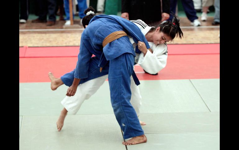 La judoca jalisciense, Andrea Cárdenas (der.) ESPECIAL  /