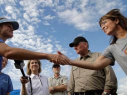 Sarah Palin en Haití. AP  /