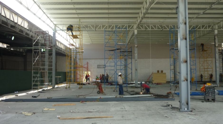 Aspecto de las obras que se realizan en Expo Guadalajara, para expandir el centro de exposiciones. S. MALDONADO  /