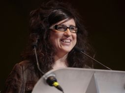 Paula Markovitch agradeció llevarse el Mayahuel a Mejor película mexicana. S. NÚÑEZ  /