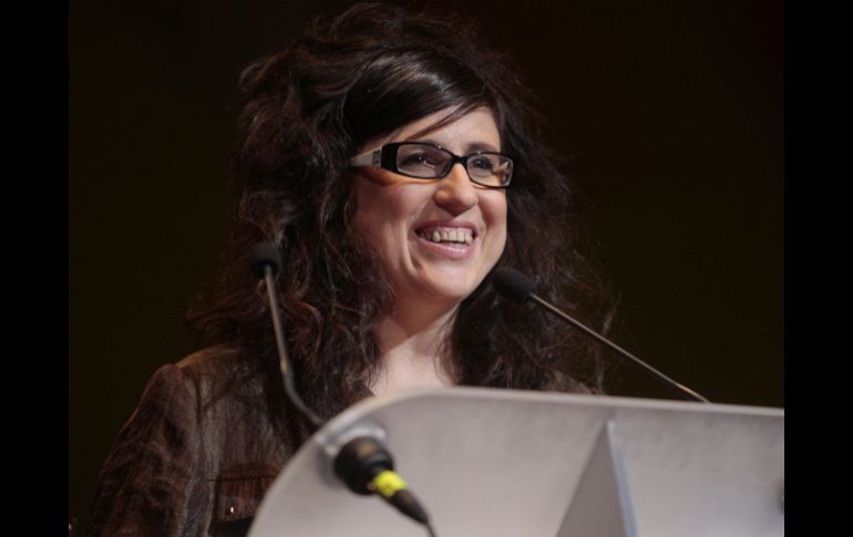 Paula Markovitch agradeció llevarse el Mayahuel a Mejor película mexicana. S. NÚÑEZ  /