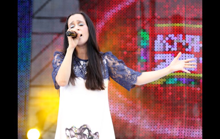 Hasta el momento, Venegas ha sido la más aplaudida por los asistentes a Jalisco en Vivo. A.CAMACHO  /