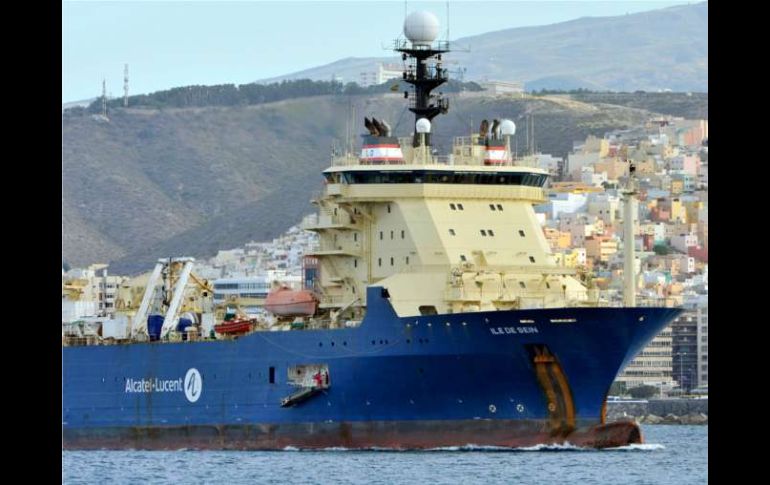 El Ile de Sein, llegó al puerto español de Las Palmas de Gran Canaria, en las Islas Canarias. EFE  /