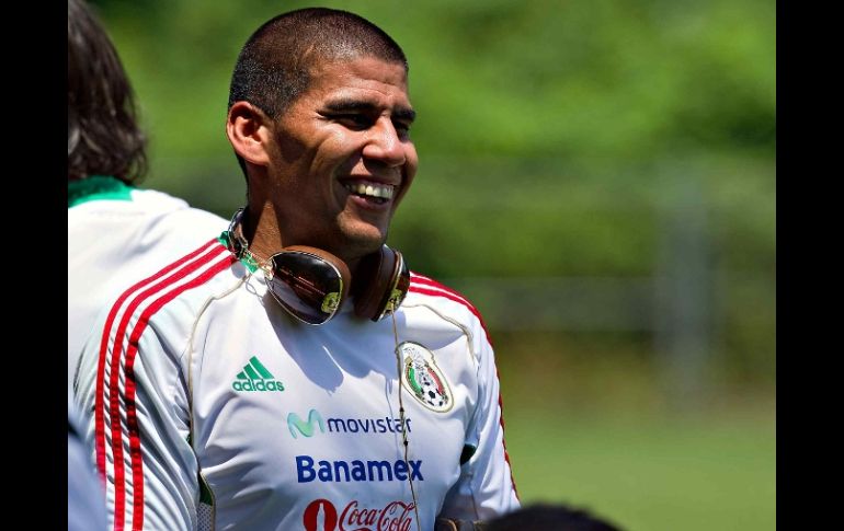 El defensa Carlos Salcido durante entrenamiento para Copa Oro.MEXSPORT  /