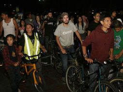 El factor que ha sido definitivo para la visualización del movimiento, es la cantidad de gente que se ha subido a la bici. M. FREYRÍA.  /