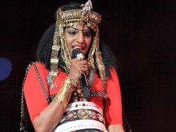 El gesto fue tomado como un acto de rebeldía de M.I.A. AFP  /