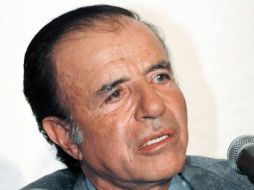 El expresidente argentino Carlos Menem sabe que será criticado por apoyar el proyecto del Gobierno actual. ARCHIVO  /