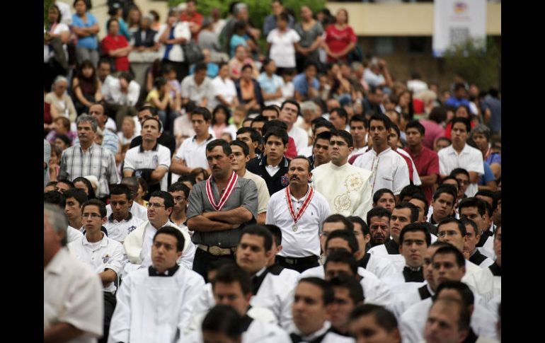 Esta vez fueron los católicos quienes bloquearon calles del primer cuadro de la Ciudad.  /