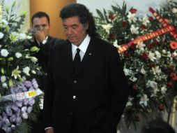 En la imagen, Jorge Hank Rhon durante el funeral de su esposa, la diputada priista María Elvia Amaya de Hank. EL UNIVERSAL  /