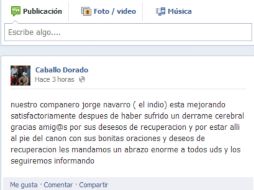 La agrupación agradeció los rezos y buenos deseos para la pronta recuperación de su compañero. ESPECIAL /