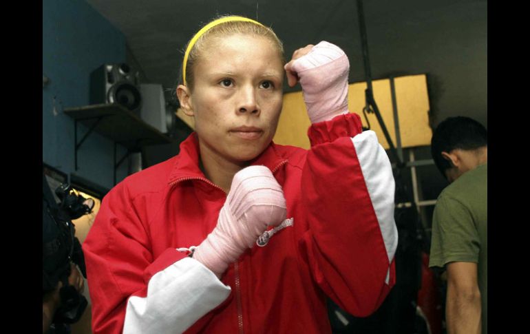 La 'Güerita' Sánchez espera conseguir la victoria en el combate del sábado. MEXSPORT /