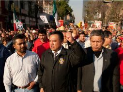 Realizan la caravana ''Por el derecho y la justicia del trabajador''. ARCHIVO /