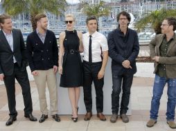 El elenco de ''Inside Llewyn Davis'' posa antes de la proyección de la película. AP /