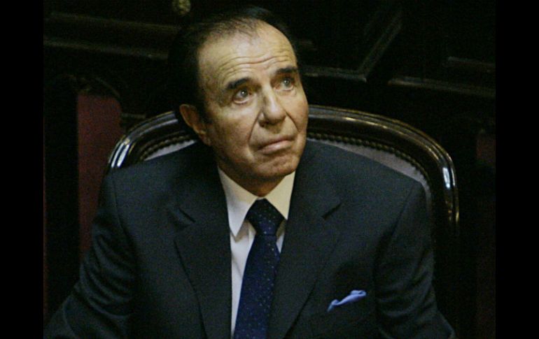 Menem fue considerado ''coautor de delito de contrabando agravado por material belico en más de diez hechos'', según el fallo. AP /