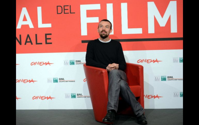 El director italo-croata Alberto Fasuolo, durante la presentación de su película 'Tir' en Roma. EFE /