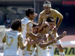 Los pumas de la UNAM empatan a uno al Atlas, y están listos para enfrentarse al América. NTX /