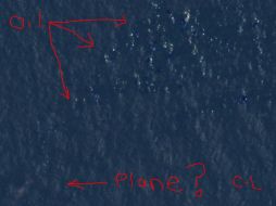 La intérprete publica esta imagen, donde asegura se ve el avión desaparecido. ESPECIAL /