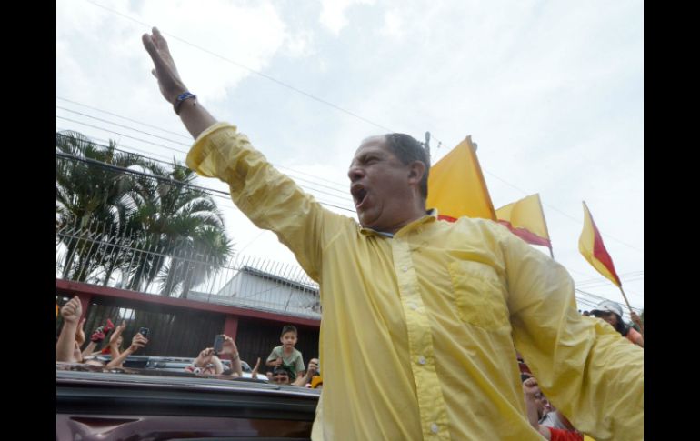 Guillermo Solís se convierte en el primer candidato en superar el millón de sufragios en la historia de Costa Rica. AFP /