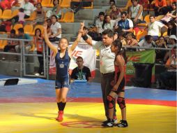 La selección Jalisco de luchas asociadas se despidió de la Olimpiada Nacional 2014 con la mejor participación en su historia. ESPECIAL /
