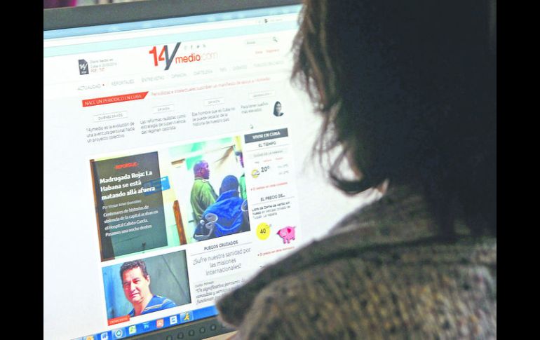 Publicación. Los habitantes de la isla no podían accesar a la nueva página de noticias. AFP /