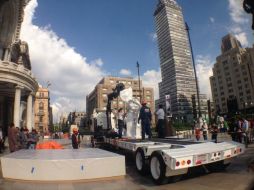 Esta pieza, pertenece a la fundación del tapatío Juan Soriano y tiene un peso de 450 kg. @Mbellasartes. ESPECIAL /