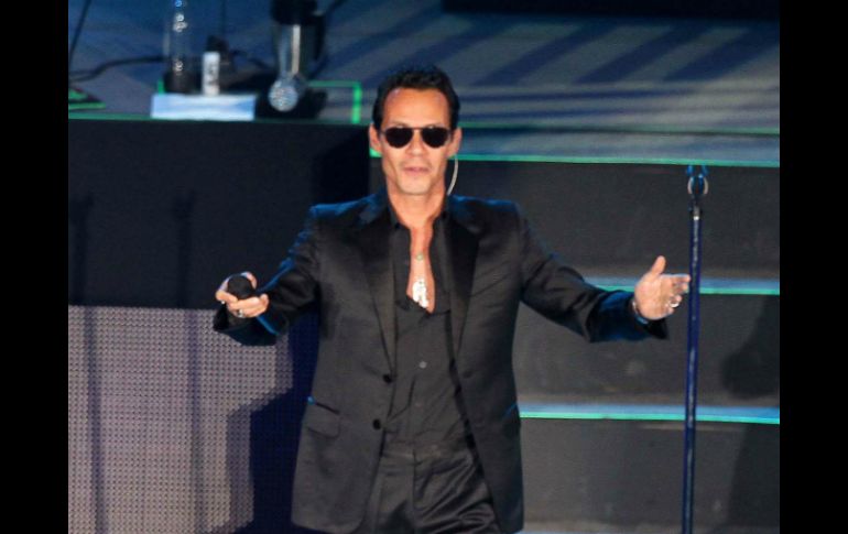 Marc Anthony espera reeditar en el tradicional escenario del Festival de Viña del Mar el éxito que cosechó en 2012. NTX / ARCHIVO