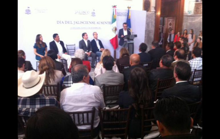 Autoridades conmemoran el Día del Jalisciense Ausente. TWITTER / @ramirohdezg