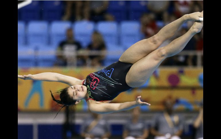 Dolores Hernández contribuyó con una medalla de bronce a la cosecha nacional. AP / M. Humphrey
