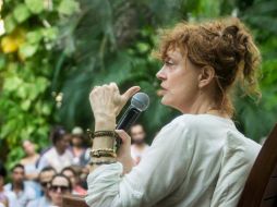 Sarandon señala que cuando está actuando con alguien lo importante es abrirse y escuchar. TWITTER / @_FICCI_