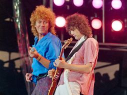 El guitarrista Jimmy Page y el vocalista Robert Plant, de Led Zeppelin, manifestaron su satisfacción por el resultado del juicio. AP / ARCHIVO