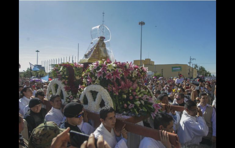 Las obras de la Línea 3 no afectaron la afluencia de feligreses a la festividad de este año. EL INFORMADOR / F. Atilano