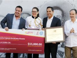 Lenia fue condecorada con el segundo Premio Estatal del Deporte de su carrera. EL INFORMADOR / A. Camacho