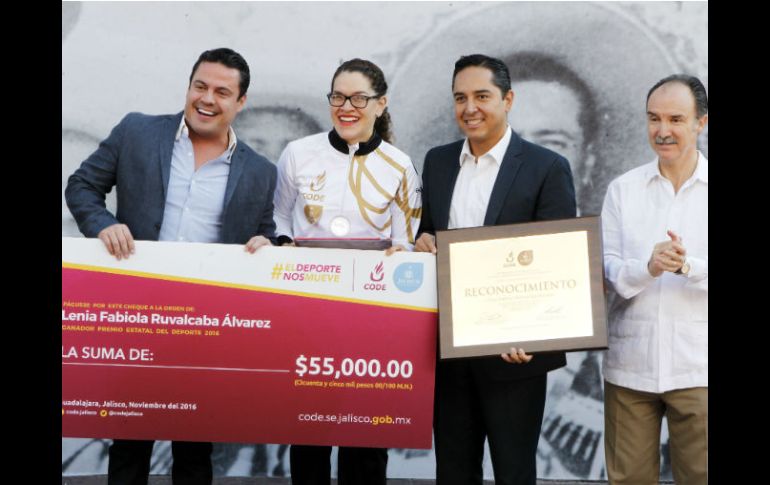Lenia fue condecorada con el segundo Premio Estatal del Deporte de su carrera. EL INFORMADOR / A. Camacho
