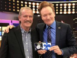 Fox es uno de los invitados del programa especial que el conductor se encuentra grabando en nuestro país. TWITTER / @VicenteFoxQue