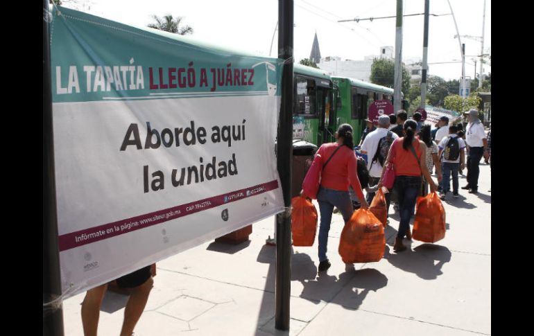 Piden conservar el boleto naranja –que se les da al abordar- para no volver a pagar pasaje. EL INFORMADOR / A. Camacho