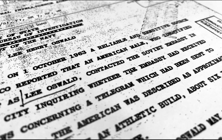 El gobierno estadounidense dio a conocer este viernes algunos documentos sobre el viaje que realizó Lee Harvey Oswald a la CDMX. AP / CIA