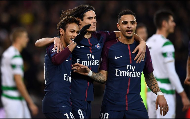 De poco les sirve a los escoceses anotar al primer minuto de juego; el PSG acaba imponiendo su ley. AFP/F. Fife