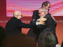 Halagado. En el homenaje, Savater fue agradecido con las palabras de los autores que lo acompañaron en la FIL. EL INFORMADOR/F. Atilano