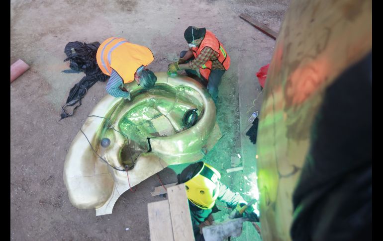 El costo previsto para la escultura es de cuatro millones 500 mil pesos.