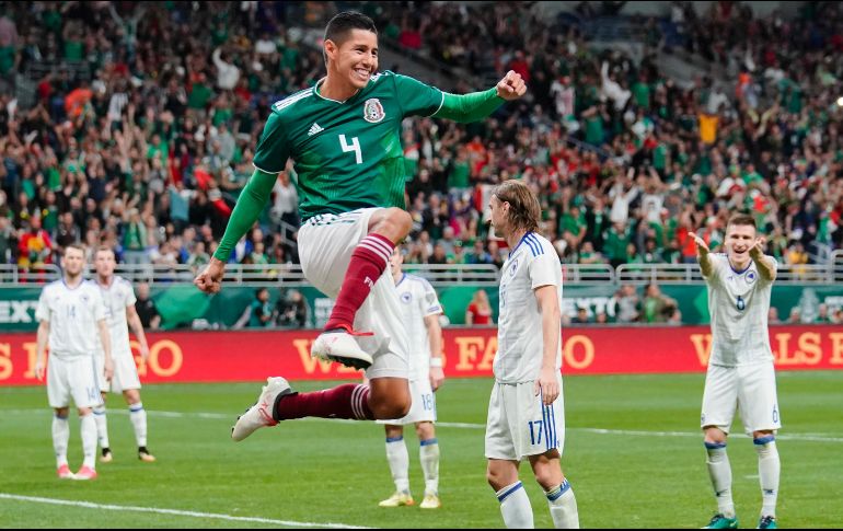 Hugo Ayala, con remate de cabeza al minuto 66, consiguió la única anotación en el Alamodome. AP/ D. Abate