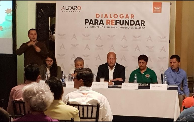 El emencista se compromete a retomar las recomendaciones emitidas por los observatorios ciudadanos del agua y el de movilidad. EL INFORMADOR/ R. Rivas