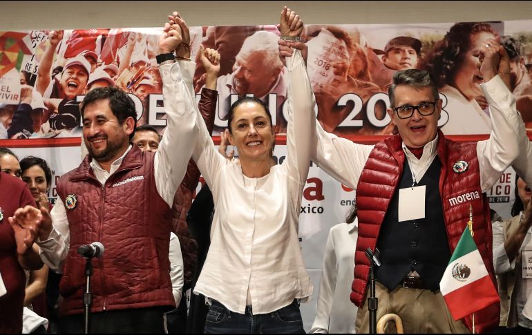 La vida política de Sheinbaum también ha estado ligada a López Obrador, con quien fundó Morena y ganó la jefatura delegacional de Tlalpan. SUN / G. Espinosa