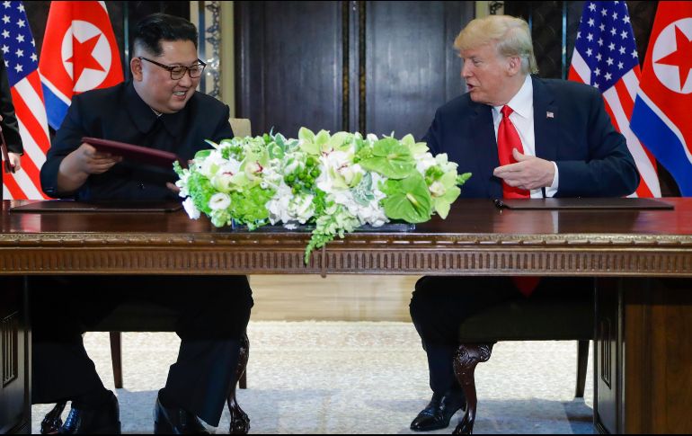 Las relaciones entre Trump y Kim Jong-un nuevamente se tornan ásperas tras la publicación del informe. AP/ARCHIVO