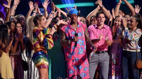 El programa estuvo bajo la conducción de Nick Cannon y la youtuber venezolana, Lele Pons. AFP/K. Winter