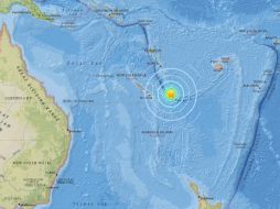 El Centro de Alerta de Tsunamis del Pacífico urgió a quienes viven cerca de la costa en la región a ''permanecer alertas'' y seguir las instrucciones de las autoridades locales. ESPECIAL / earthquake.usgs.gov